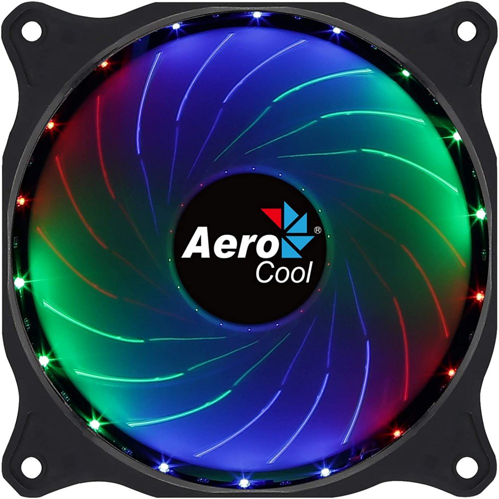 Aerocool Cosmo 12 | 120mm Case Fan | RGB | 23.9 dB | Zwart - Matmuis - Matmuis